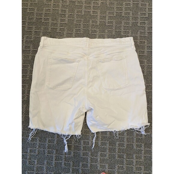 OLD NAVY SKY-HI Bermuda Stretch Cream Colored Denim Jean Shorts‎  Plus Size 22 - Picture 5 of 5